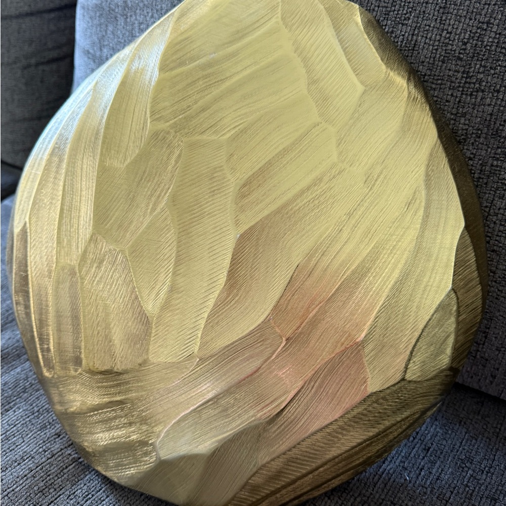 Gold Textured Decorative Vase